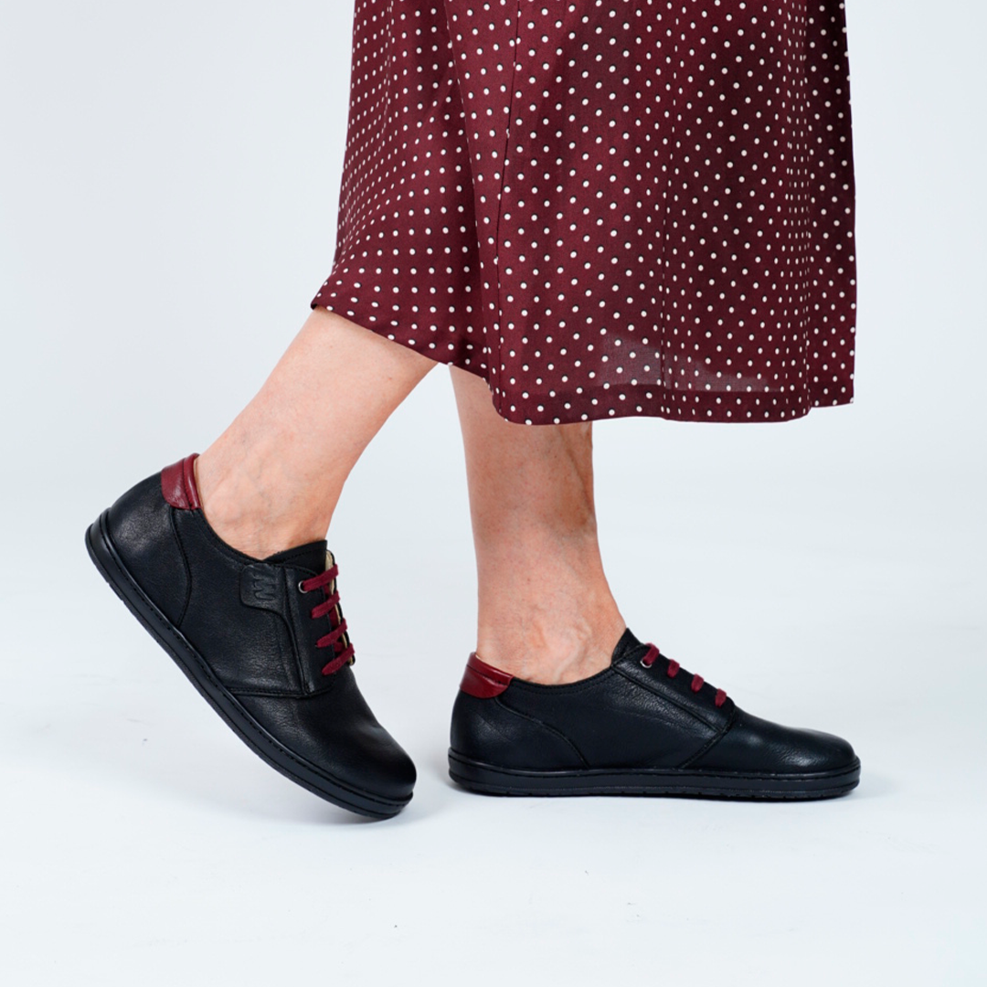 Black pattern shoes on sale