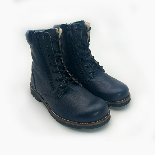 MN-Namaste Stiefeletten Damen Leder Navy