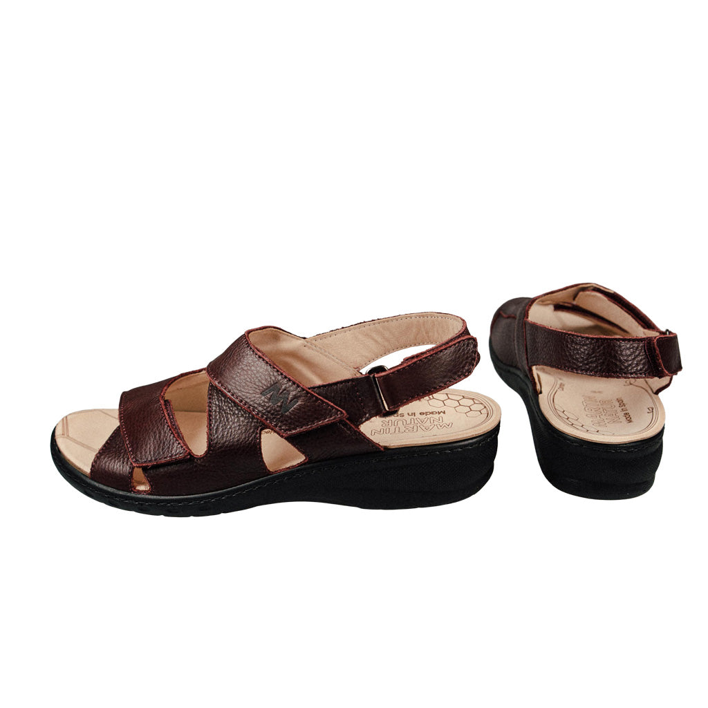 MN-Cloe Halux-Valgus-Sandale Bordeaux