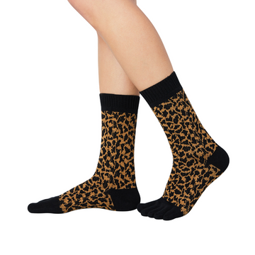 MN-Knitido Trailer Garden Leopard Zehensocken
