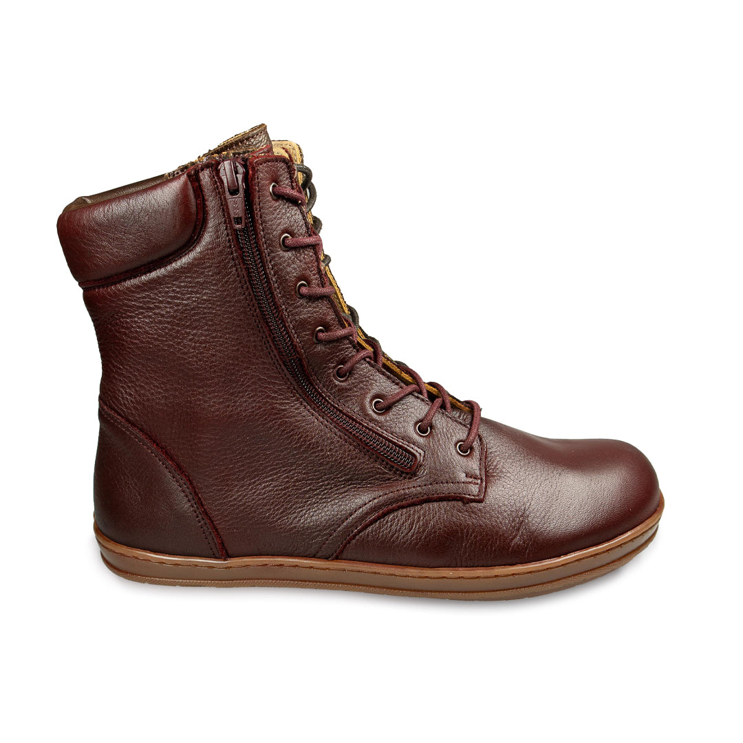 MN-Atman Barfußschuhe Damen und Herren Leder Bordeaux