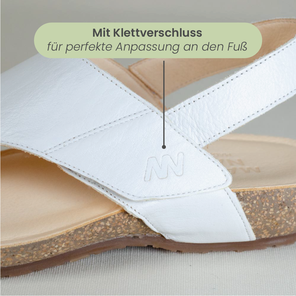 MN Luna white thong sandal