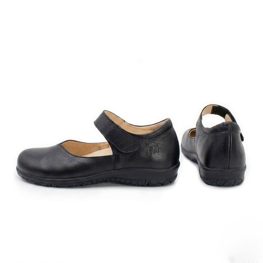 MN-Lyz Sandalen Damen Leder Schwarz, Ansicht 2