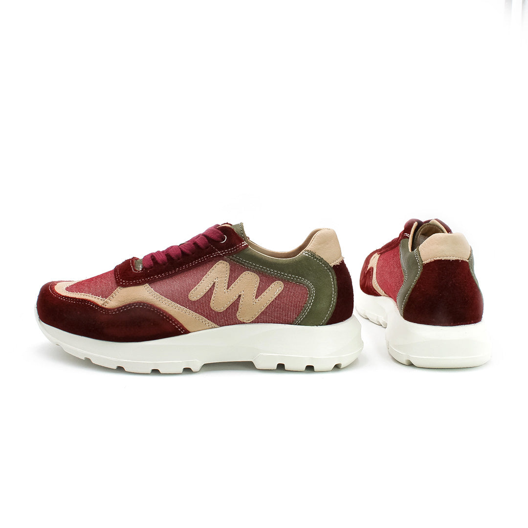 MN-Viva Sneaker Damen Leder Bordeaux, Ansicht 2
