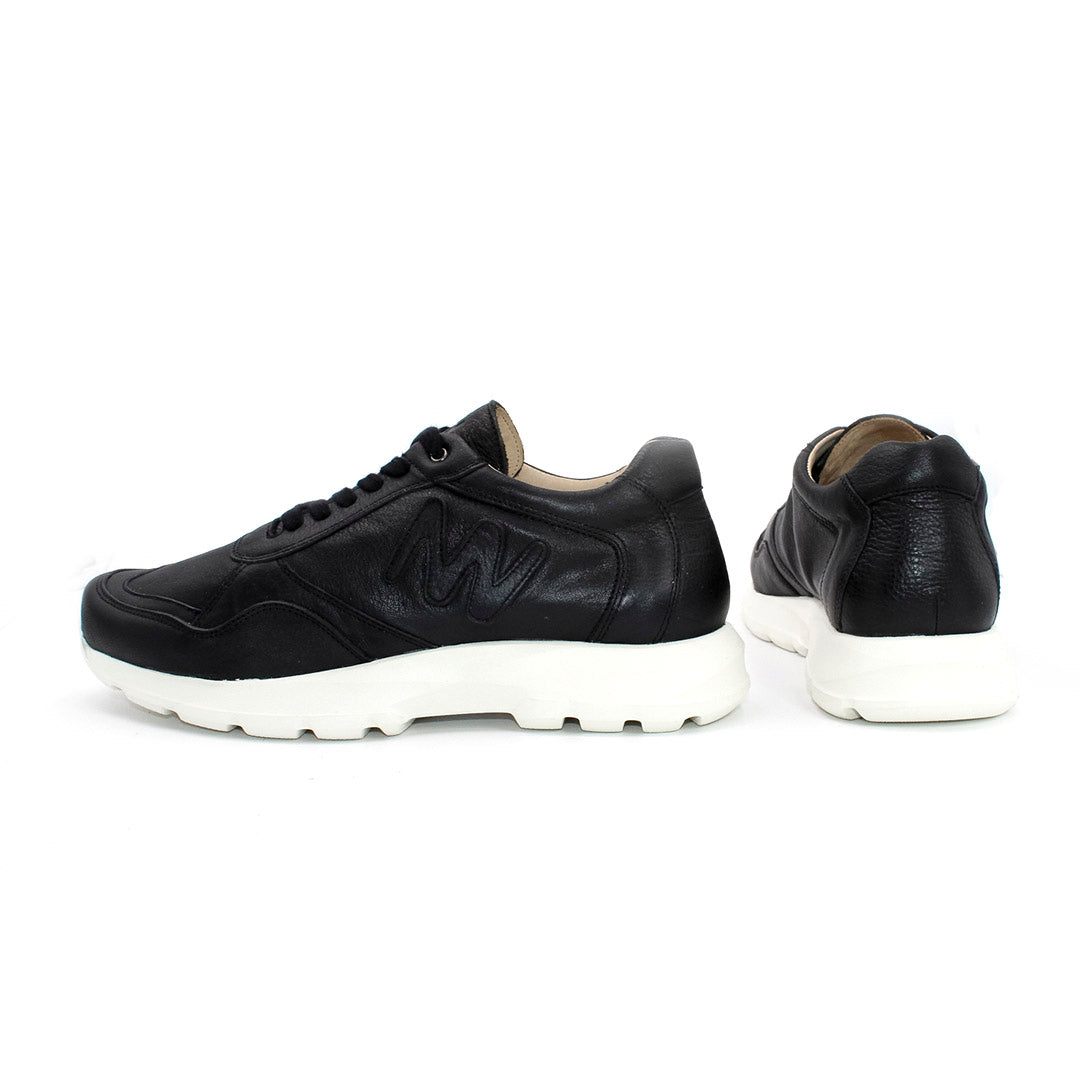 MN-Marco Sneaker Herren Leder Schwarz, Ansicht 3