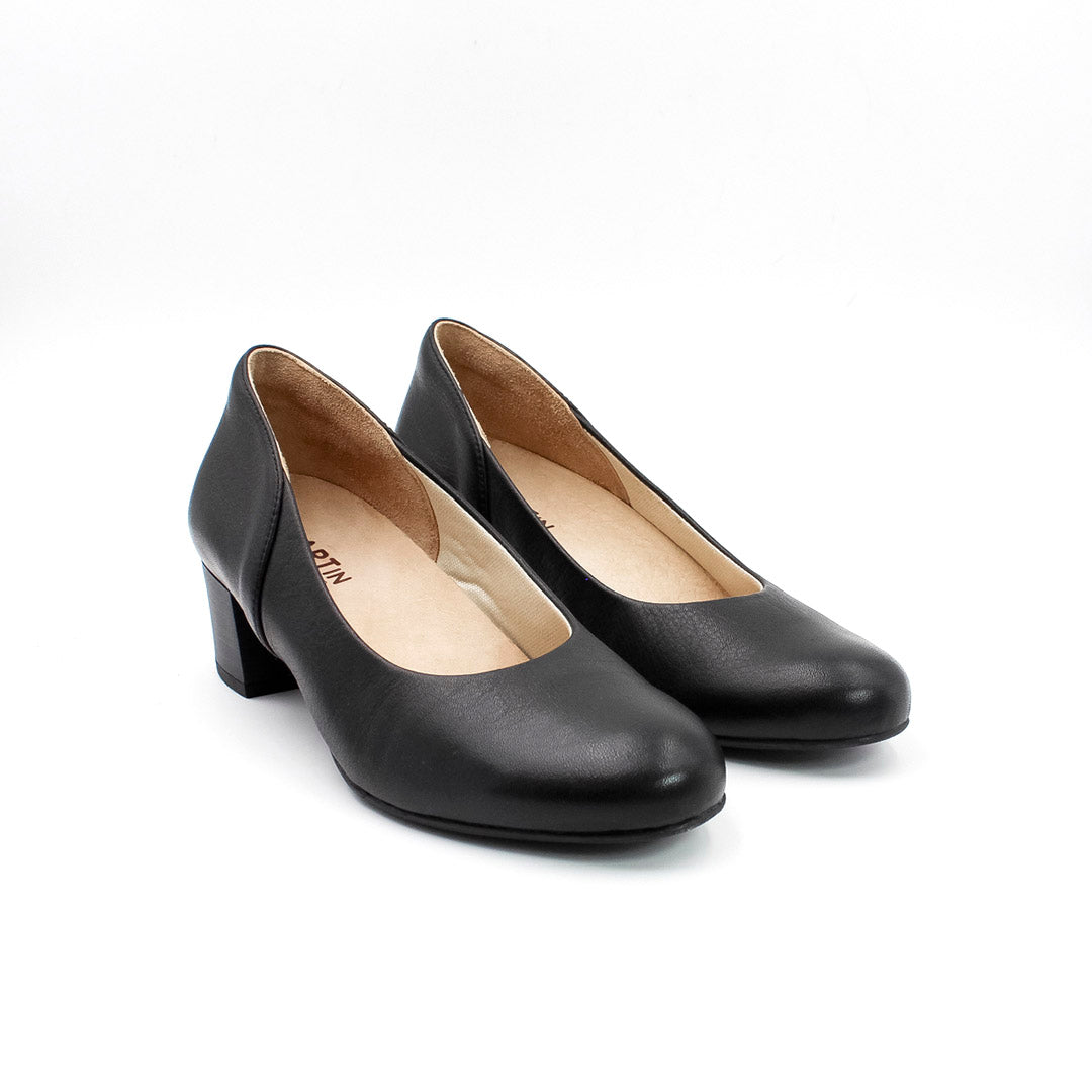 MN-Cristal Damenschuhe Leder Schwarz, Ansicht 3