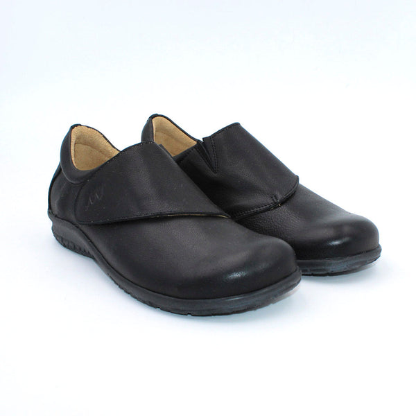 MN-Lameta Komfortschuhe Damen Leder Schwarz