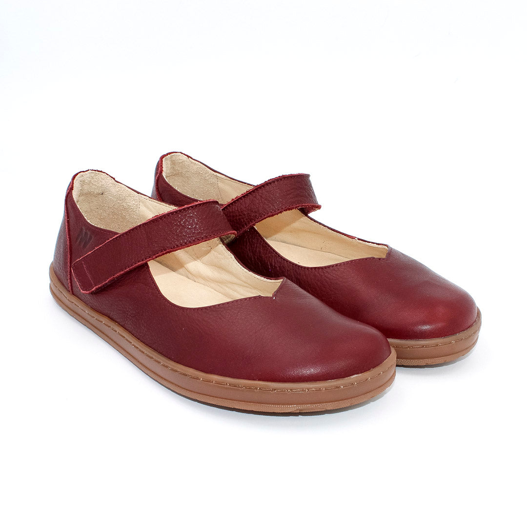 MN-Atimo Barfußschuhe Ballerina Bordeaux