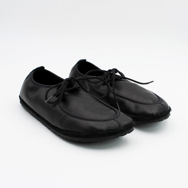 MN-ABYLON Barfußschuhe Damen und Herren Leder Schwarz