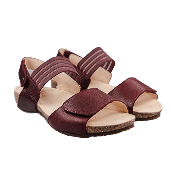 MN-Nelly Sandalen Damen Leder Bordeaux, Ansicht 2