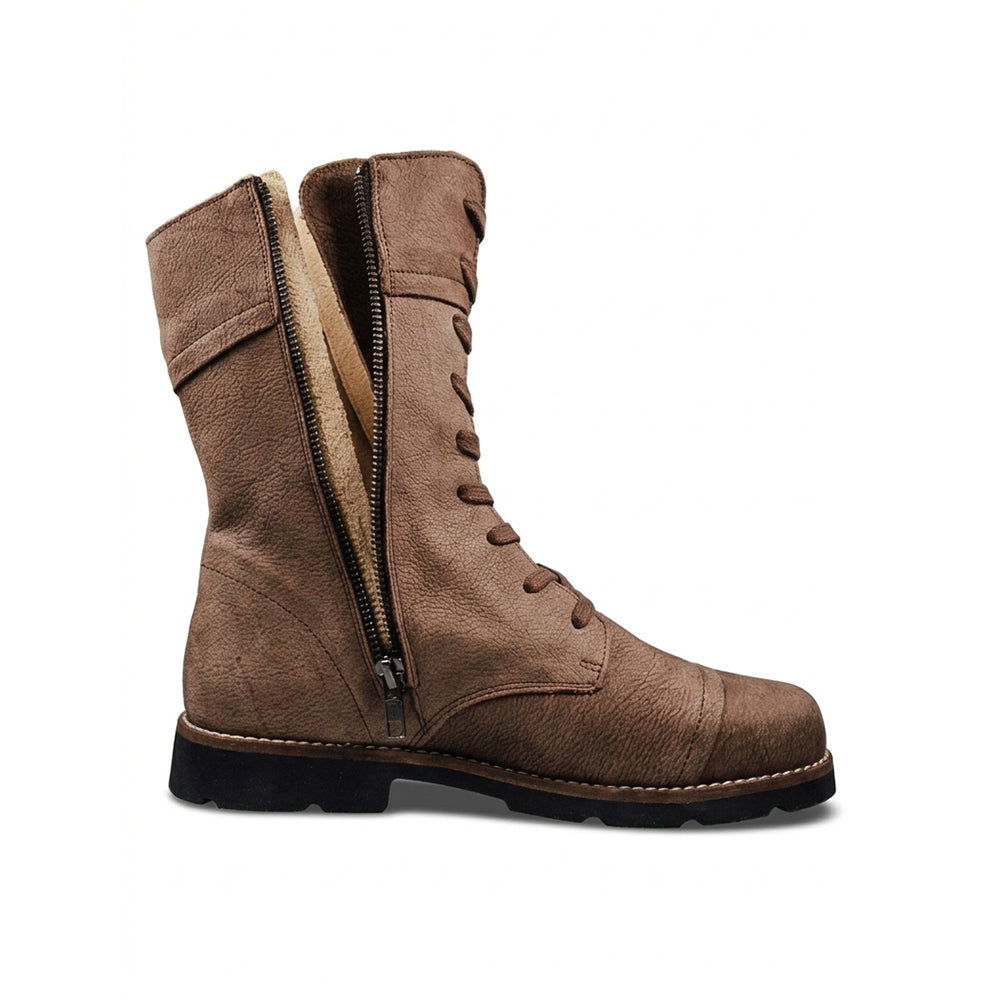 MN-Nelida-Nubukstiefel Braun-hell