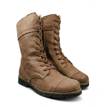 MN-Nelida Nubuck Boots Brown