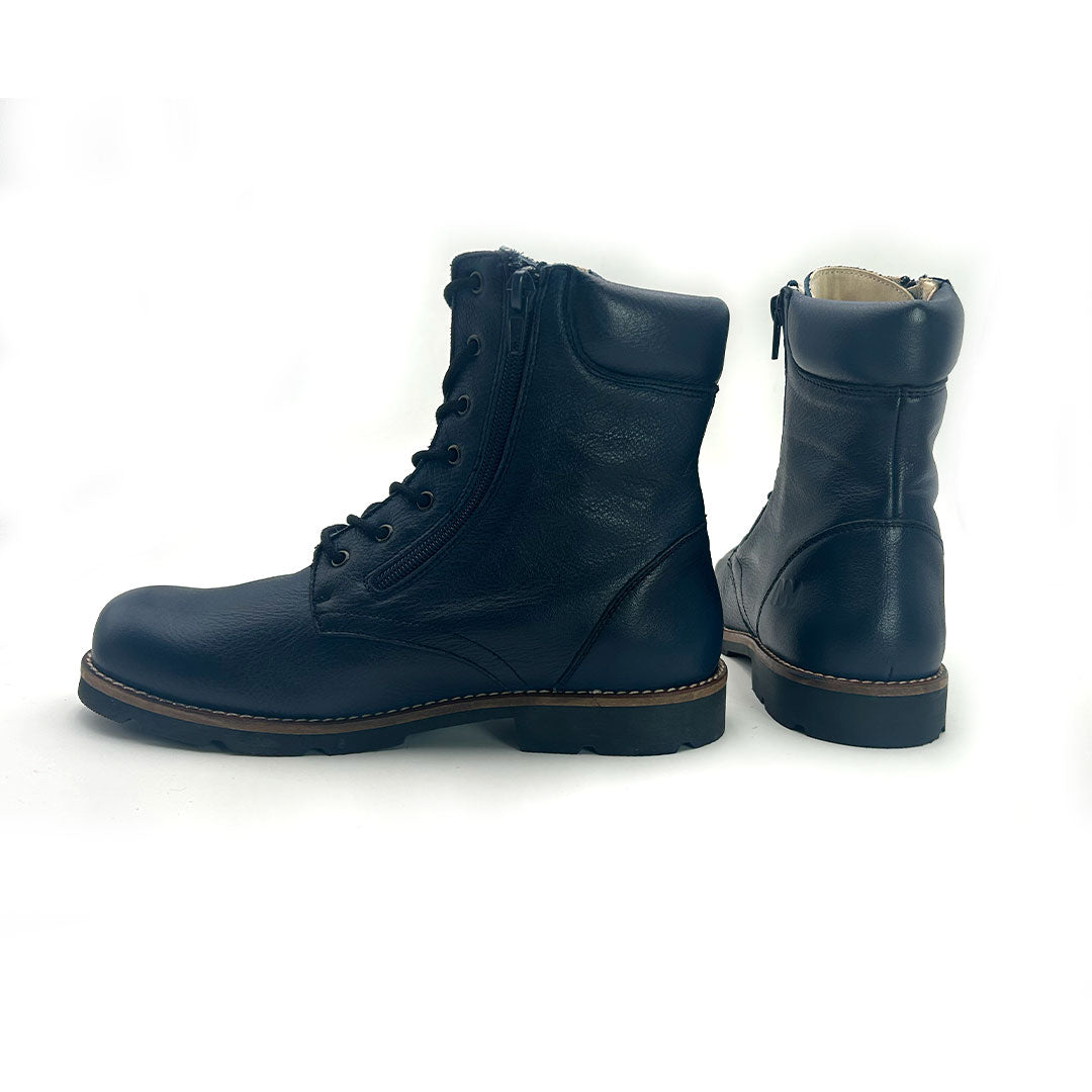 MN-Namaste Lederboots Navy