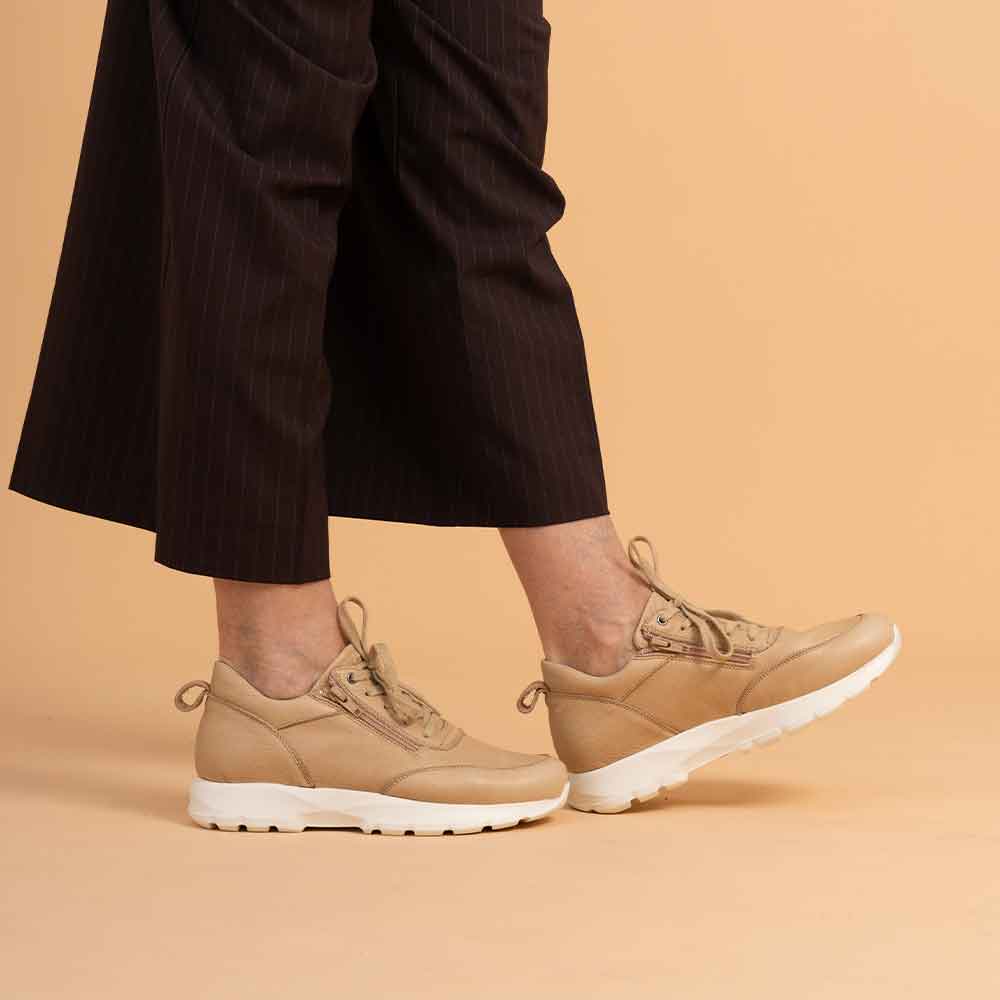 MN-Vito Ledersneaker Beige